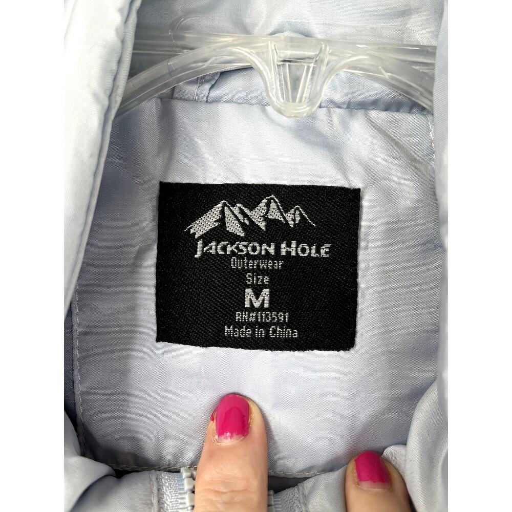 Jackson Hole Outerwear women's puffer vest, pale blue, size M - Picture 2 of 8